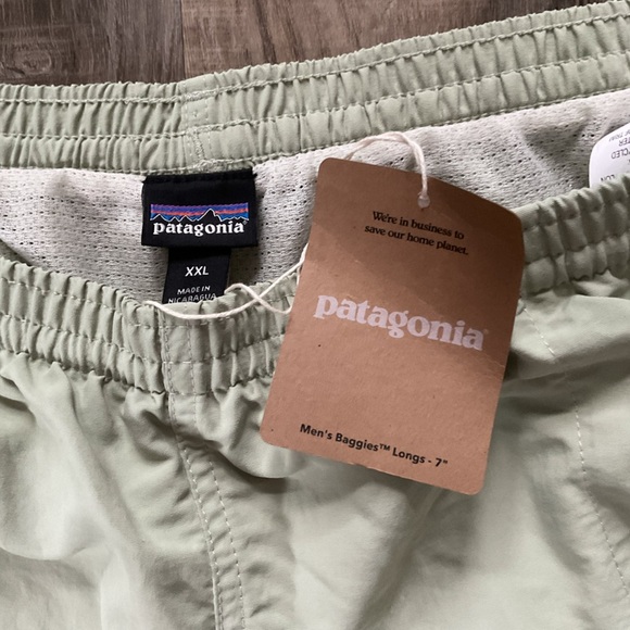 Patagonia Men's Baggies Shorts 7” swim trunk Salvia Green XXL Summer Swim - Picture 2 of 3